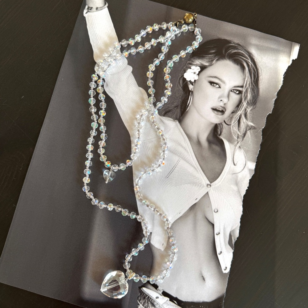 Magnetic Clasp Crystal Beaded Necklace